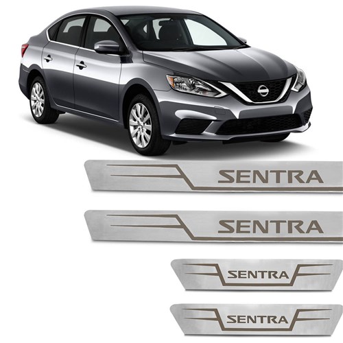 Tudo Sobre Kit Soleira Aço Inox Reta Nissan Sentra 1991 a 2019