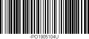 Código de barras (EAN, GTIN, SKU, ISBN): '-PO1905104U'