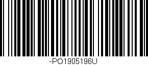 Código de barras (EAN, GTIN, SKU, ISBN): '-PO1905196U'