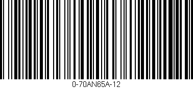 Código de barras (EAN, GTIN, SKU, ISBN): '0-70AN65A-12'