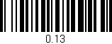 Código de barras (EAN, GTIN, SKU, ISBN): '0.13'