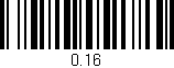 Código de barras (EAN, GTIN, SKU, ISBN): '0.16'