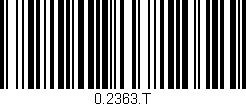Código de barras (EAN, GTIN, SKU, ISBN): '0.2363.T'