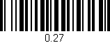 Código de barras (EAN, GTIN, SKU, ISBN): '0.27'