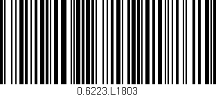 Código de barras (EAN, GTIN, SKU, ISBN): '0.6223.L1803'