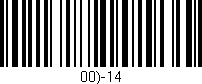 Código de barras (EAN, GTIN, SKU, ISBN): '00)-14'