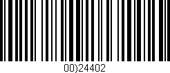 Código de barras (EAN, GTIN, SKU, ISBN): '00)24402'