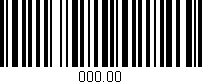 Código de barras (EAN, GTIN, SKU, ISBN): '000.00'