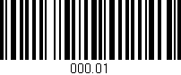 Código de barras (EAN, GTIN, SKU, ISBN): '000.01'