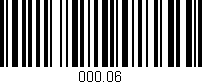 Código de barras (EAN, GTIN, SKU, ISBN): '000.06'