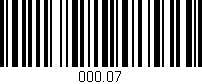 Código de barras (EAN, GTIN, SKU, ISBN): '000.07'