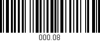 Código de barras (EAN, GTIN, SKU, ISBN): '000.08'