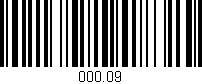 Código de barras (EAN, GTIN, SKU, ISBN): '000.09'