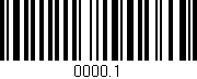 Código de barras (EAN, GTIN, SKU, ISBN): '0000.1'