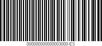 Código de barras (EAN, GTIN, SKU, ISBN): '000000000000003000-ES'