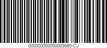 Código de barras (EAN, GTIN, SKU, ISBN): '000000000000009660-CJ'