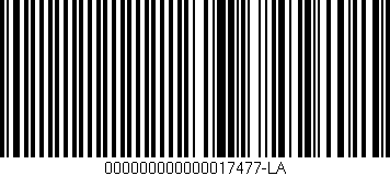 Código de barras (EAN, GTIN, SKU, ISBN): '000000000000017477-LA'