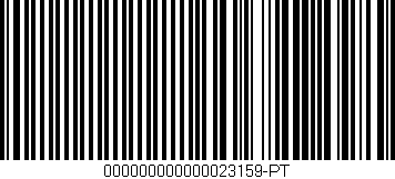 Código de barras (EAN, GTIN, SKU, ISBN): '000000000000023159-PT'
