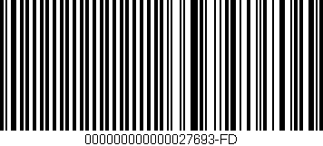 Código de barras (EAN, GTIN, SKU, ISBN): '000000000000027693-FD'