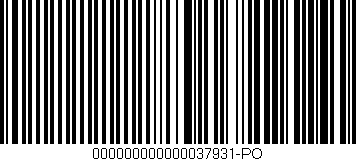 Código de barras (EAN, GTIN, SKU, ISBN): '000000000000037931-PO'