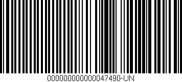 Código de barras (EAN, GTIN, SKU, ISBN): '000000000000047490-UN'