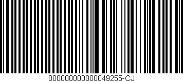 Código de barras (EAN, GTIN, SKU, ISBN): '000000000000049255-CJ'