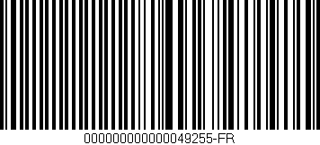 Código de barras (EAN, GTIN, SKU, ISBN): '000000000000049255-FR'