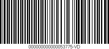 Código de barras (EAN, GTIN, SKU, ISBN): '000000000000053775-VD'