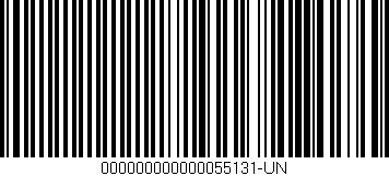 Código de barras (EAN, GTIN, SKU, ISBN): '000000000000055131-UN'