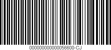 Código de barras (EAN, GTIN, SKU, ISBN): '000000000000056600-CJ'
