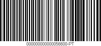 Código de barras (EAN, GTIN, SKU, ISBN): '000000000000056600-PT'