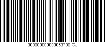 Código de barras (EAN, GTIN, SKU, ISBN): '000000000000056790-CJ'