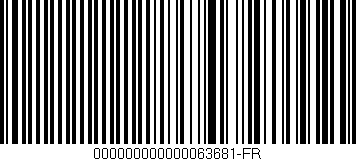 Código de barras (EAN, GTIN, SKU, ISBN): '000000000000063681-FR'
