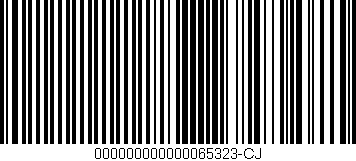 Código de barras (EAN, GTIN, SKU, ISBN): '000000000000065323-CJ'