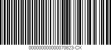 Código de barras (EAN, GTIN, SKU, ISBN): '000000000000070823-CX'