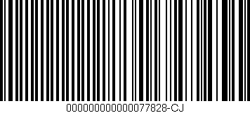 Código de barras (EAN, GTIN, SKU, ISBN): '000000000000077828-CJ'
