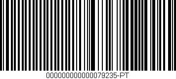 Código de barras (EAN, GTIN, SKU, ISBN): '000000000000079235-PT'