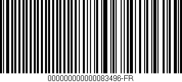 Código de barras (EAN, GTIN, SKU, ISBN): '000000000000083496-FR'