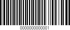 Código de barras (EAN, GTIN, SKU, ISBN): '0000000000001'