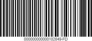 Código de barras (EAN, GTIN, SKU, ISBN): '000000000000102849-FD'
