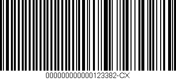 Código de barras (EAN, GTIN, SKU, ISBN): '000000000000123382-CX'