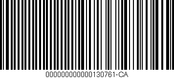 Código de barras (EAN, GTIN, SKU, ISBN): '000000000000130761-CA'