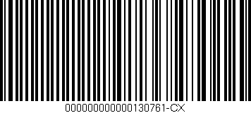 Código de barras (EAN, GTIN, SKU, ISBN): '000000000000130761-CX'