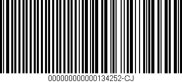 Código de barras (EAN, GTIN, SKU, ISBN): '000000000000134252-CJ'