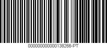 Código de barras (EAN, GTIN, SKU, ISBN): '000000000000138266-PT'