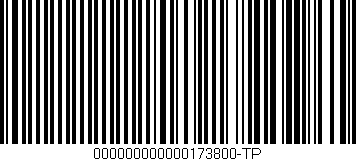 Código de barras (EAN, GTIN, SKU, ISBN): '000000000000173800-TP'
