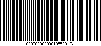 Código de barras (EAN, GTIN, SKU, ISBN): '000000000000195588-CX'