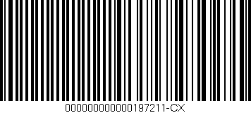 Código de barras (EAN, GTIN, SKU, ISBN): '000000000000197211-CX'