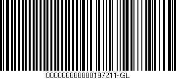 Código de barras (EAN, GTIN, SKU, ISBN): '000000000000197211-GL'