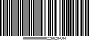 Código de barras (EAN, GTIN, SKU, ISBN): '000000000000226629-UN'